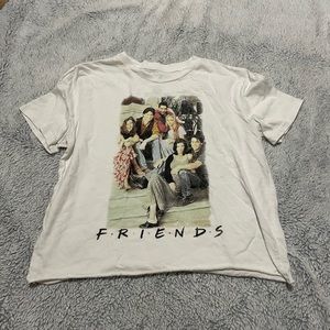 Friends tv show graphic tee, rustic look, size M